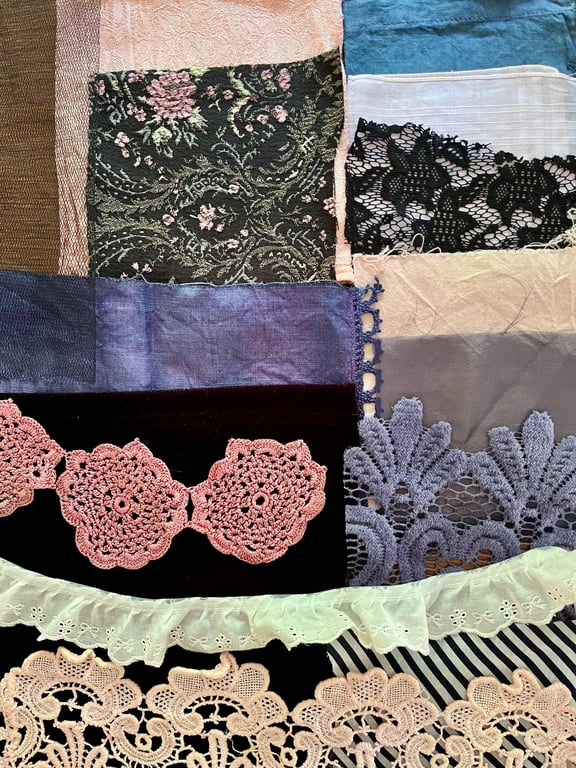 Vintage and plant-dyed fabric inspiration bundle 3