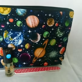 Out Of This World Space Design Make Up Bag