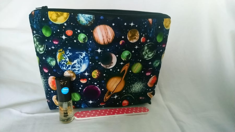 Out Of This World Space Design Make Up Bag