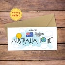 Australia Spending Money Wallet Card - cash gift envelope