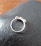 Rose quartz and garnet silver ring - Image 5