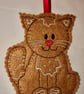 Gingerbread Cat Decoration - Image 1