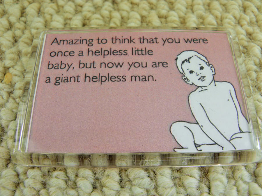 Helpless Little Baby Magnet