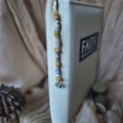 Golden Star beaded Bookmark (one of a kind!) 