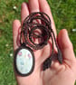 Ruby Fuchsite Macrame Pendant - Image 1