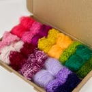 Small Spring Bouquet Mohair Wool Yarn Selection Pack for Wet Felting