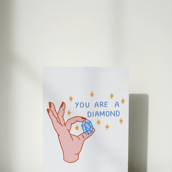 You're A Diamond Thank You Loved One Greeting Card