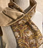 Liberty of London Print Long Scarf.Cotton Tana Lawn and Cashmere