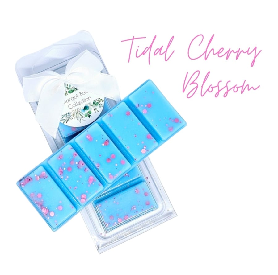 Tidal Cherry Blossom  Wax Melts UK  50G  Luxury  Natural  Highly Scented