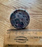 Liberty Print Dorset Singleton Button Brooch, ‘Wiltshire’, Lilac - Image 2