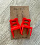Upcycled Stacking Chair Earrings