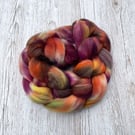 Cormo Hand Dyed Spinning Fibre Autumn 100g