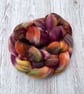 Cormo Hand Dyed Spinning Fibre Autumn 100g - Image 1
