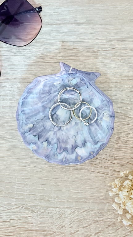 Marbled Resin Trinket Dish