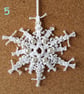 Beaded snowflake Christmas tree decoration - Image 6