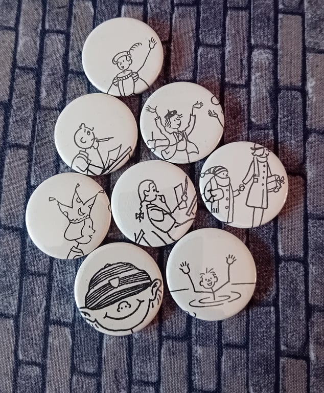 Vintage Book Badge - People