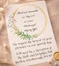Gold Ring Wedding Invitation & RSVP Set.