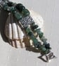 Green Moss Agate Gemstone Beaded Bracelet "Meadow Moss" - Image 6