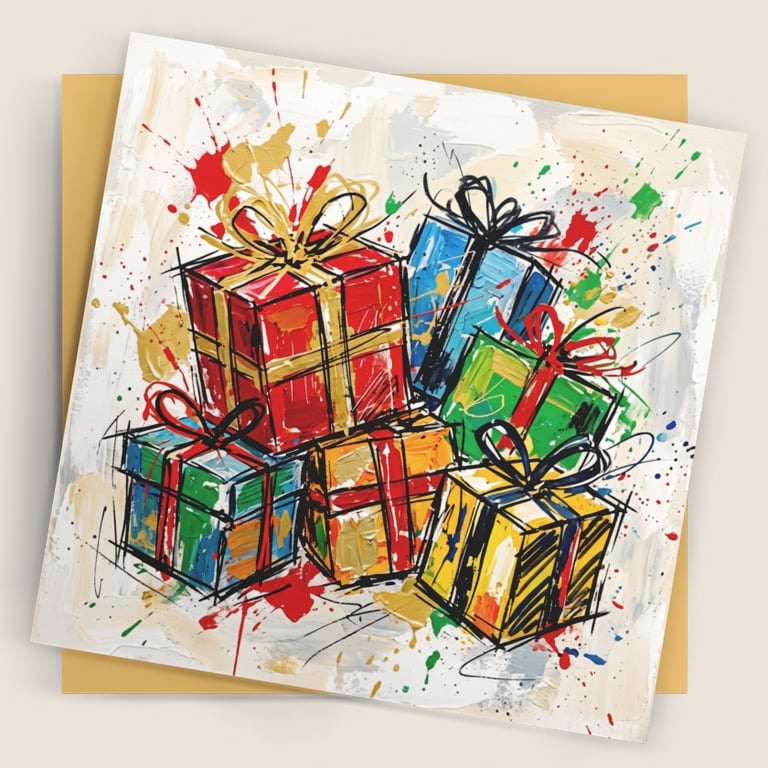 Festive Presents – Premium Festive Greeting Card