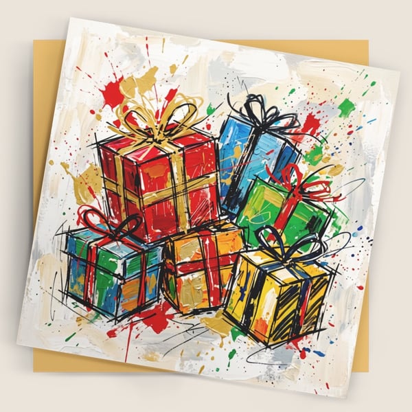 Festive Presents – Premium Festive Greeting Card