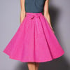 1950s Vintage Retro Rockabilly circle Skirt pink polka dot women's sizes 10-26