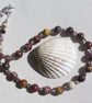Mookaite Jasper Crystal Gemstone Statement Beaded Chunky Necklace