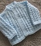 16" Twist Stitch Round Neck Cardigan 