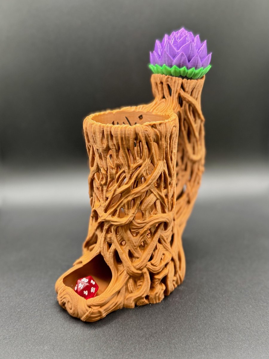 Vine Tankard Dice Tower: 3D Printed Can Cozy for Tabletop RPG