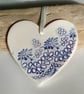Ceramic heart hanging - Image 4