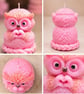 Pink Owl Candle Handmade Owl Candle Cute Animal Candle Baby Shower Gift Nursery  - Image 3