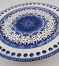blue and white cake stand - Image 1