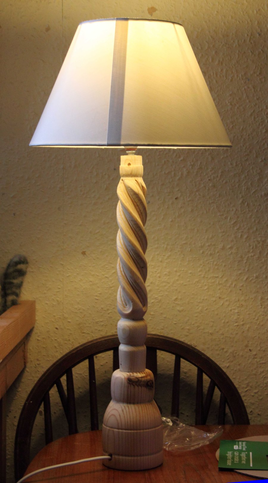 Barley twist Table Lamp (Note the shade is NOT included)