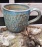 Greeny brown textured cup - Image 1