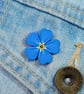 Forget Me Not Pin, Handmade Bereavement Gift, Miss You Gift, Funeral Favour, - Image 3
