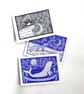 Magpie, Fox and Whale Cards - Set of 3 - READY TO SHIP - Image 1