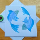 Pisces Horoscope Greetings Card With Wax Seal