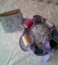 Cotton Reel Pin Cushion and Needlecase Set