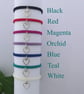 Silver plated macramé heart bracelet with 7 colour options. Ref:434 - Image 4