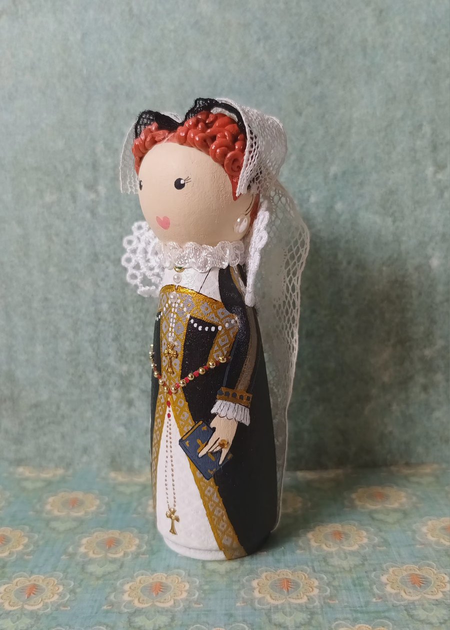 Mary Queen of Scots peg doll 