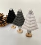 Mini Christmas Trees on Stand in Modern Monochrome Colours  - Image 5