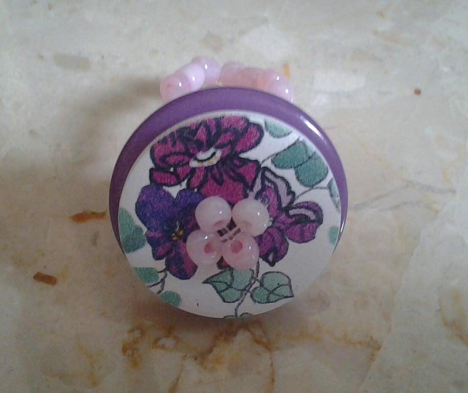 Elasticated Button Ring