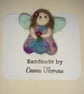 Needle Felted Guardian Angel Brooch - Image 1