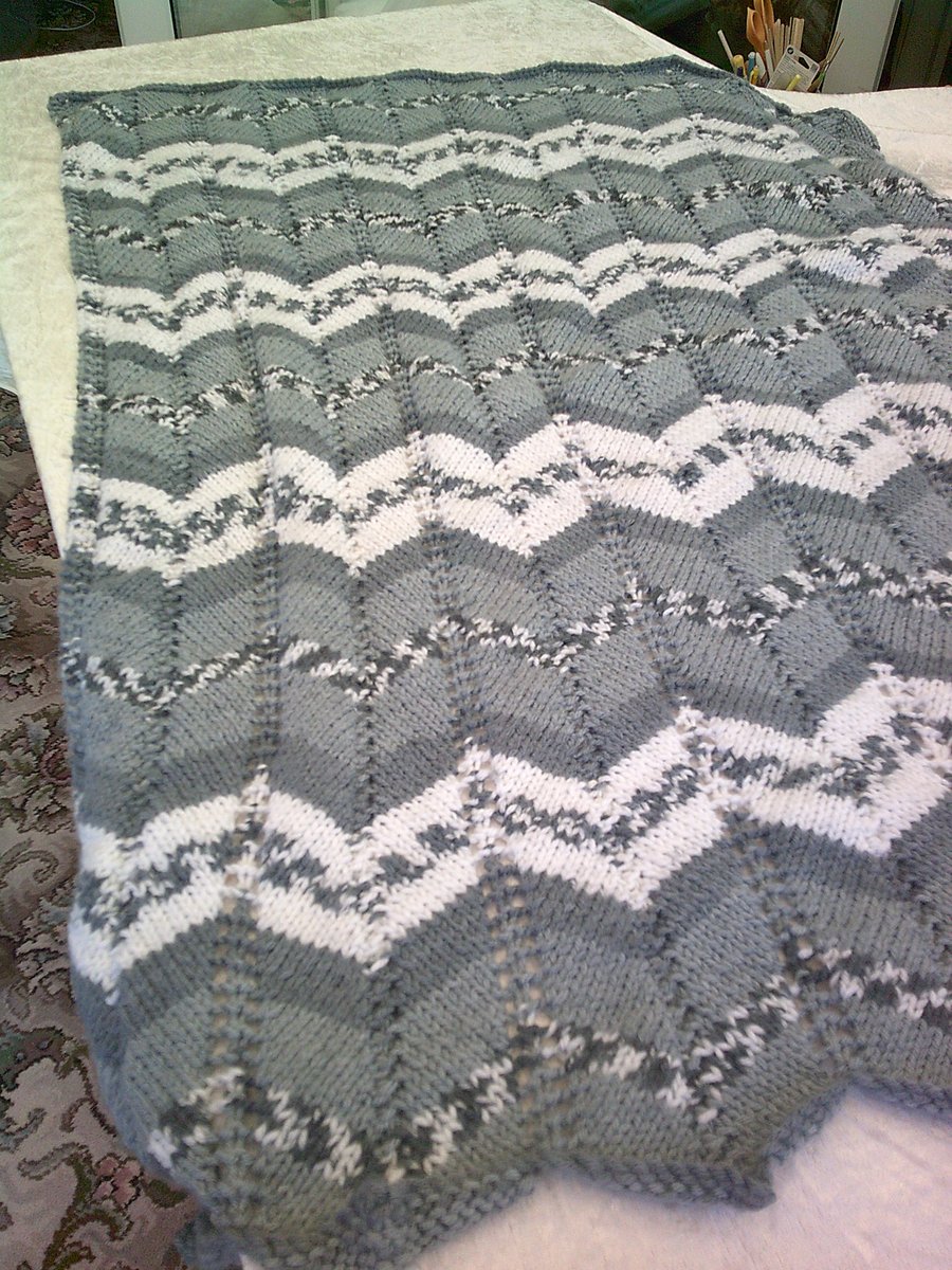 Aran Knitted Blanket