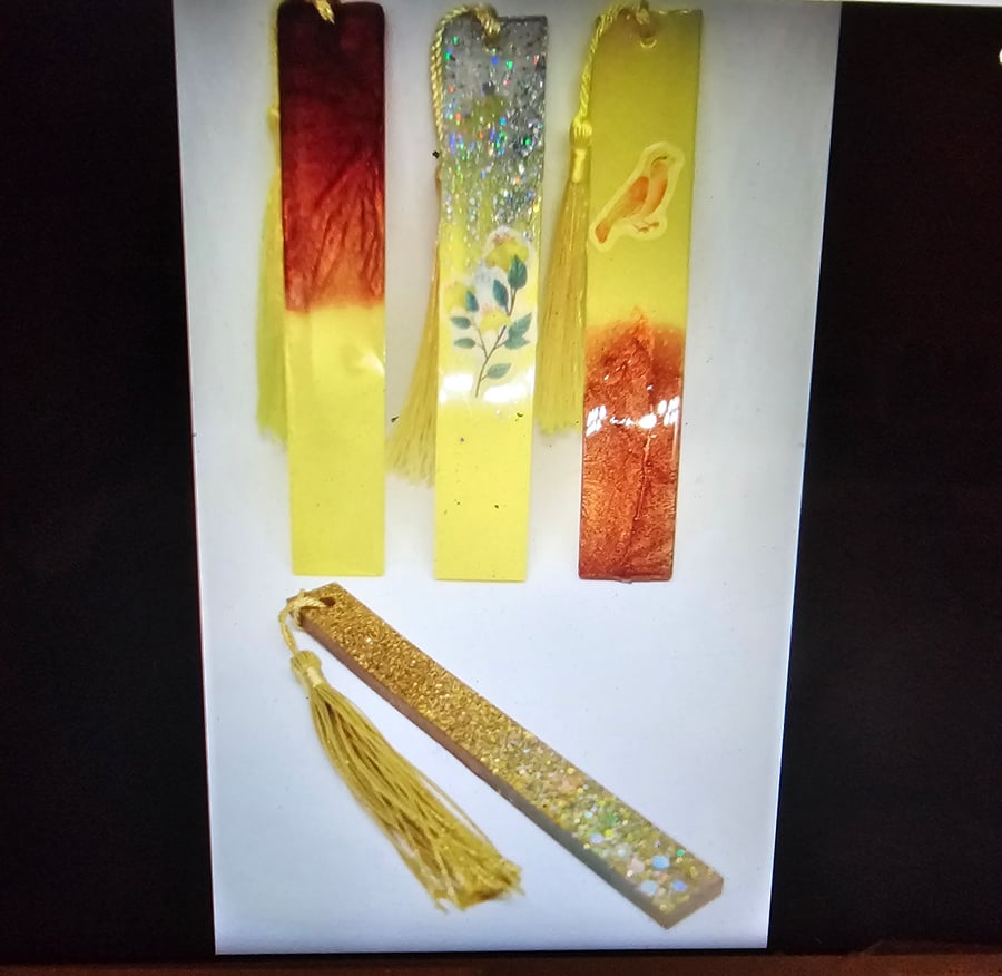 Handmade resin bookmarks
