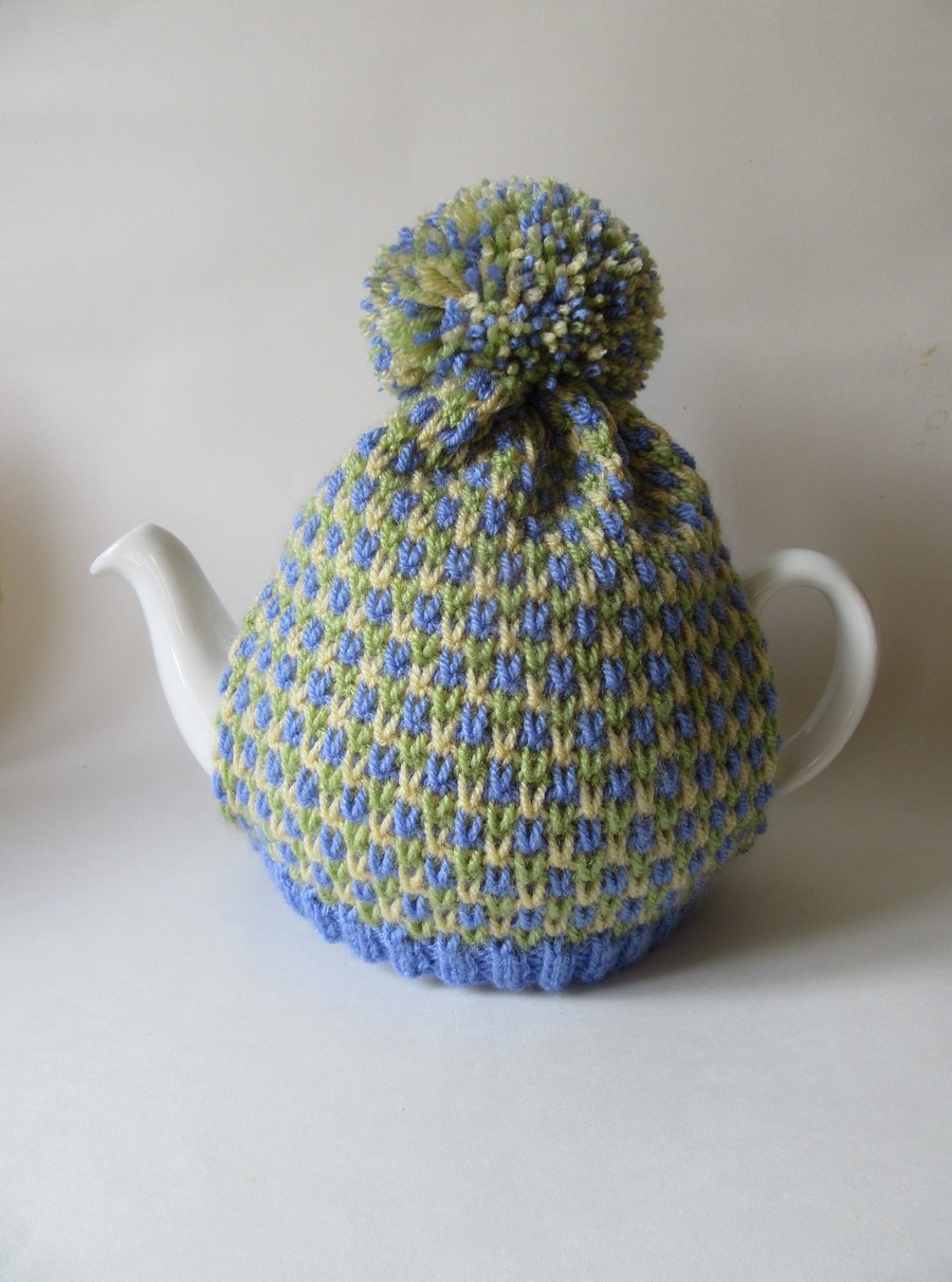 tea cosy tea cosie - spring flower tweed