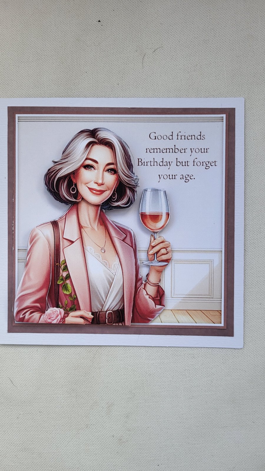 Handmade greeting card for a friend 