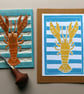 Seaside Stripes Lobster Card - Image 6