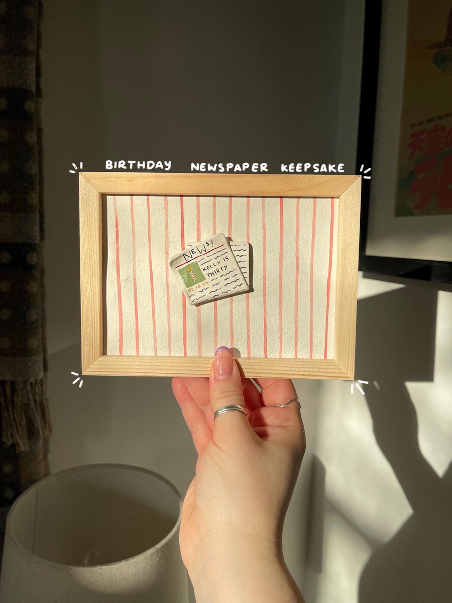 Birthday Newspaper Keepsake - Personalised Milestone Gift