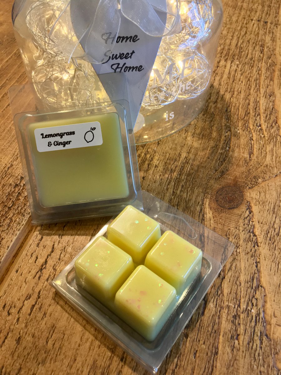 Lemongrass & Ginger Scented Soy Wax Melt in 4 Cell Clamshell