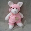 Custom Order for Jane, Belle Knitted 11" Bunny, Dressed Rabbit